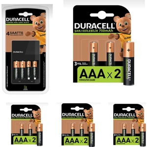 Cef 14 Pil Şarj Cihazı 10 Adet 750 Mah Aaa ve 2 Adet 1300 Mah Aa Şarj Edilebilir Piller