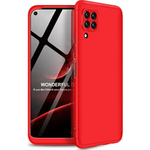 Huawei P40 Lite Kılıf 3 Parça 360 Soft Hard Koruma Ays Kırmızı