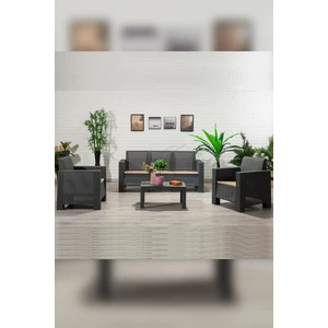 Aksu  3+1+1 S Bahçe Oturma Grubu – Antrasit