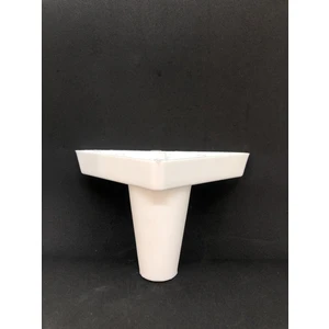 PLASTİK AYAKDİYARI Modern Eva Beyaz 10 cm 4'LÜ Dekoratif Mobilya,kanepe ,koltuk ve Baza Ayağı