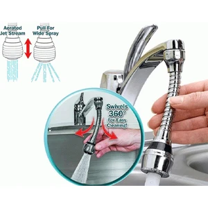 Evim Shopping  Turbo Flex 2 Aşamalı Plastik Esnek Musluk Başlığı