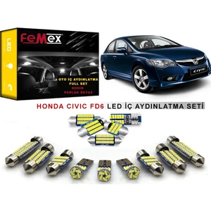 Honda Civic Fd6 LED Iç Aydınlatma Ampul Seti Femex Parlak Beyaz