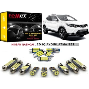 Nissan Qashqai J11 LED Iç Aydınlatma Ampul Seti Femex Parlak Beyaz
