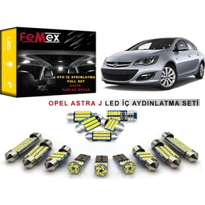 Opel Astra J LED Iç Aydınlatma Ampul Seti Femex Parlak Beyaz