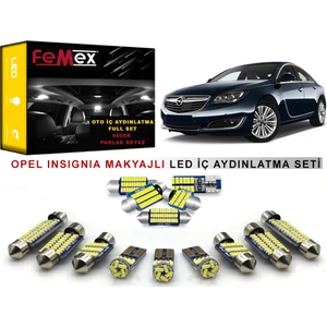 Opel Makyajlı Insignia  LED Iç Aydınlatma Ampul Seti Femex Parlak Beyaz