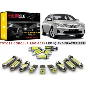 Toyota Corolla 2007-2013 LED Iç Aydınlatma Ampul Seti Femex Parlak Beyaz