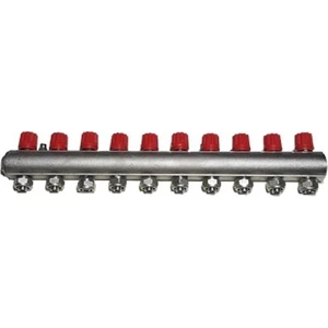 1" Kendinden Vanalı Kollektör (Mavi - Kırmızı)