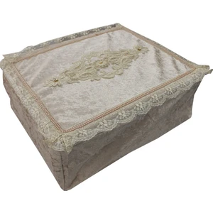 Soft Kadife Fermuarlı Hurç Bohça 2816-C03 Kahverengi