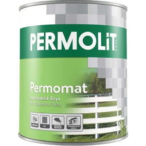 Permomat Mat Sentetik Boya Siyah 2,5 L