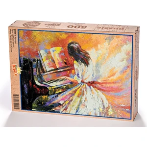 King Of Puzzle Piyanist Ahşap Puzzle 500 Parça