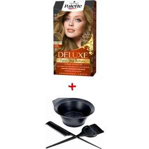 Deluxe Saç Boyası 8-01 Küllü Açık Kumral + Boyama Seti