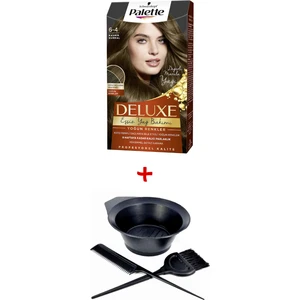 Deluxe Saç Boyası 6-4 Kaşmir Kumral + Boyama Seti