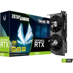 GeForce RTX 3060 Twin Edge OC 12GB 192Bit GDDR6 PCI-Express 4.0 LHR Ekran Kartı ZT-A30600H-10M