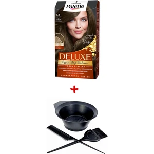 Deluxe Saç Boyası 7-3 Küllü Kumral + Boyama Seti