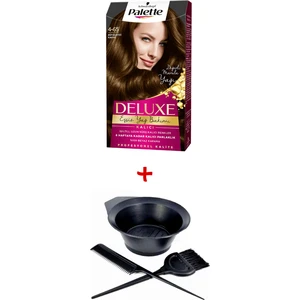 Deluxe Saç Boyası 4-65 Büyüleyici Kahve + Boyama Seti