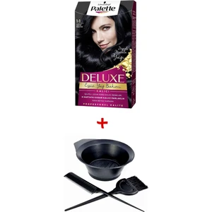 Deluxe Saç Boyası 1-1 Gece Mavisi  + Boyama Seti