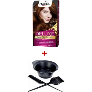 Deluxe Saç Boyası 6-70 Kahve Bakır + Boyama Seti