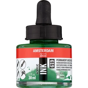 Akrilik Mürekkep Boya 30 ml Permanent Green Deep