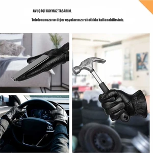 Hakiki Kuzu Derisi Erkek Eldiven