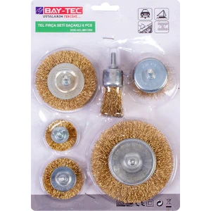 Baytec Tel Fırça Seti 6 Parça MK1260