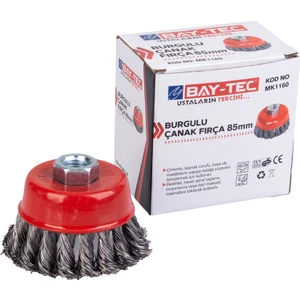Baytec Burgulu Çanak Fırça 85MM MK1160