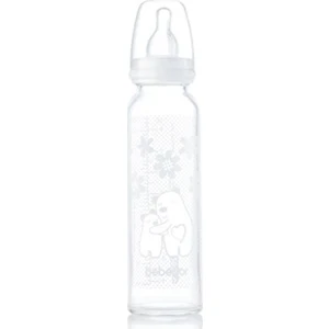 Isıya Dayanıklı Cam Biberon 250 ml - Beyaz