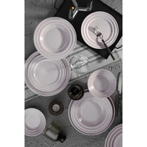 Kütahya Porselen New Tuvana 24 Parça 6 Kişilik Yemek Seti Bej