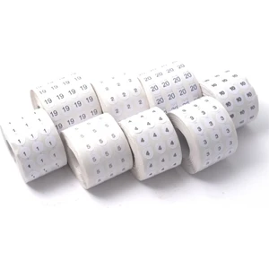 Etiketleme Makinesi Numaralı Etiket 4 No