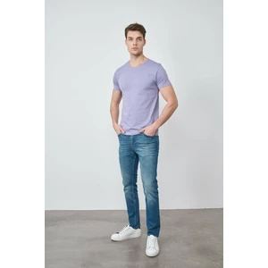 Çetinkaya Mentality Bisiklet Yaka Erkek T-Shirt Mor
