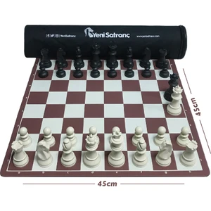 Yeni Satranç Profesyonel Satranç Takımı (95mm - Ağırlıklı - Yedek Vezirli)