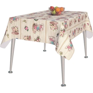 K&M Hometex Astarlı Silinebilir Pvc Muşamba Masa Örtüsü 4-6-8-12 Kişilik
