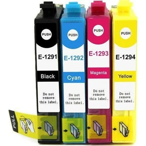 Stylus SX430- SX435- SX438- SX440 T1291XL-1292XL-1293XL-1294XL Yüksek Kapasiteli 4 Renk Muadil Kartuş Seti