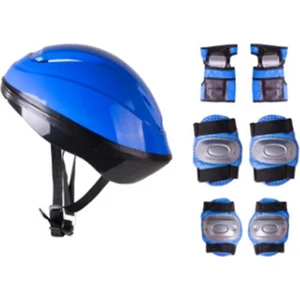 Cool Wheels Kask Dizlik Dirseklik Seti Mavi