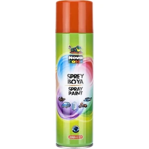 Nova Color Sprey Boya 200 ml Turuncu (Her Yüzeyde Kullanılır)