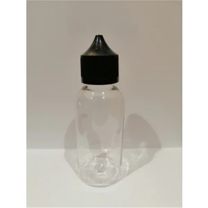 30 ml Şeffaf Gorilla Şişe+Siyah Kapak + plastik Şişe + Boş Şişe + likit Şişesi + 100 Adet