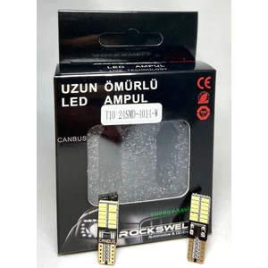 LED Ampul T10 Tipli 24 LED Plaka/bagaj/torpido/park Aydınlatmalarında Uygundur Beyaz Renk