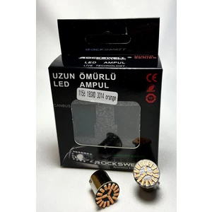 1156 18 Smd 3014 LED Ampulü Geri Vites/plaka/sinyal/stop Turuncu Renk