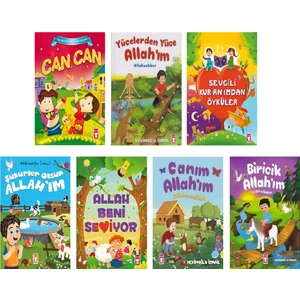 Timaş Dini Masal Seti 7 Kitap Ciltli ( Canım Allahım Sübhanallah-Allah Beni Seviyor-Şükürler Olsun Allah'ım-Sevgili Kur'an'ımdan Öyküler-Yücelerden Yüce Allah'ım-Can Can-Biricik Allahım