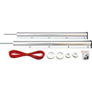 Mavi Trend Cam Balkon ve Pvc Uyumlu Alüminyum Balkon Çamaşır Kurutma Askısı Eloksal