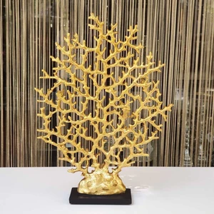 Sister Home Design Mercan Dekoratif Obje Gold (Altın)