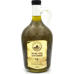 Erken Hasat Naturel Sızma Soğuk Sıkım Zeytinyağı 1,5 L Cam Şişe 2023-2024 Sezon Yeni Mahsül
