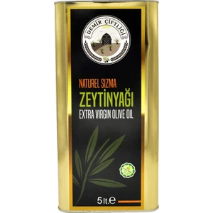 Demir Çiftliği Erken Hasat Naturel Sızma Soğuk Sıkım Zeytinyağı 5 L 2022-2023 Sezon Yeni Mahsül