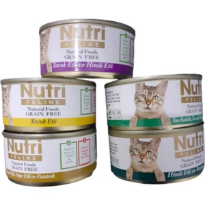 nutri Tahılsız Kedi Konserve Karışık 5 Adet 85 Gr.