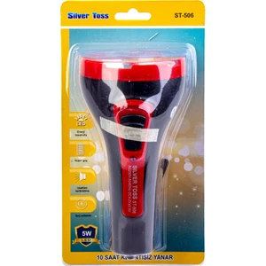 Silver Toss Şarjlı LED El Feneri 5W+1LED ST506