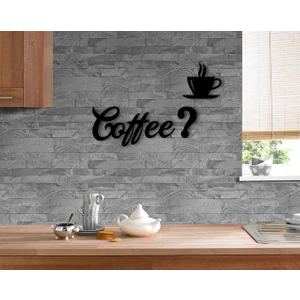 Coffee Tasarımlı Ahşap Duvar Yazısı