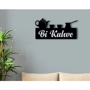 Gift Bi Kahve Ahşap Duvar Süsü