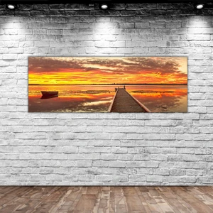 Gift Manzara Panorama Kanvas Tablo 100X35CM-2