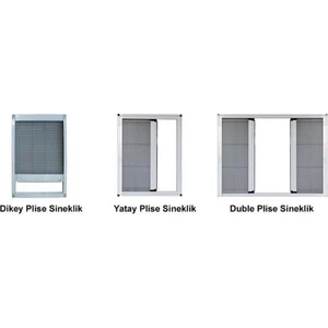 Plise Sineklik Pencere (Beyaz)