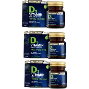 D3 Vitamini 120 Tablet - D3 1000 Iu X3 Adet