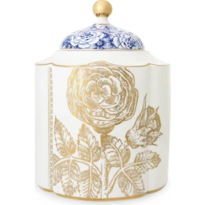 Pip Studio Royal Beyaz Küp Orta Boy Altın Çiçek Desenli